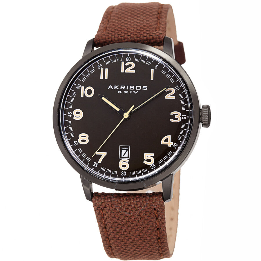 Akribos XXIV Quartz Brown Dial Men's Watch AK1025BKBR - The Watches Men & Co