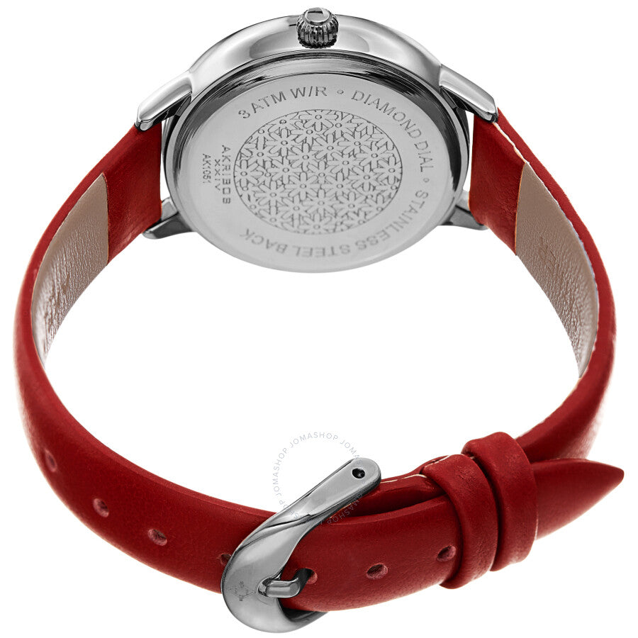 Akribos XXIV Quartz Diamond Silver Dial Ladies Watch AK1051RD - Dawson Watches #4