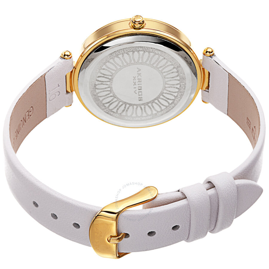 Akribos XXIV Quartz Diamond White Dial Ladies Watch AK1069WT - The Watches Men & Co #4