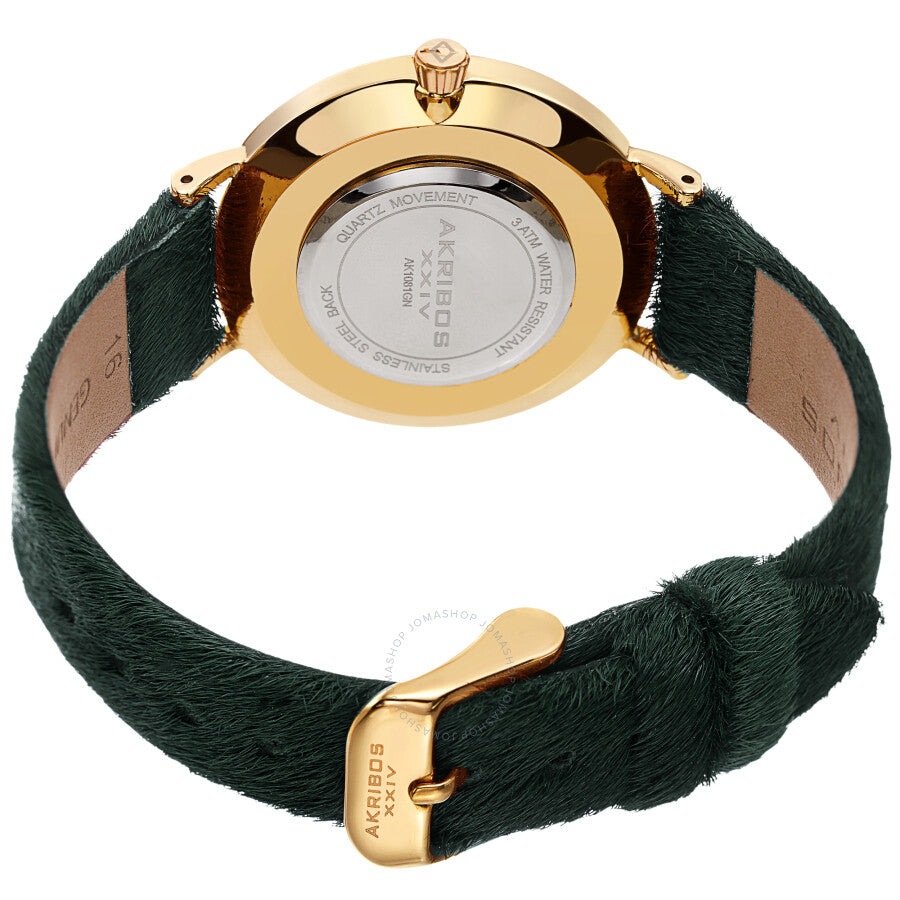 Akribos XXIV Quartz Green Dial Ladies Watch AK1081GN - Dawson Watches #4