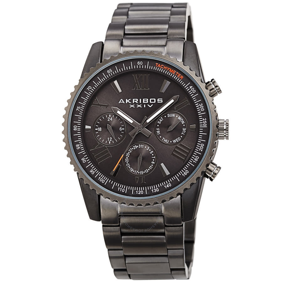 Akribos XXIV Quartz Grey Dial Men's Watch AK1099GN - Dawson Watches