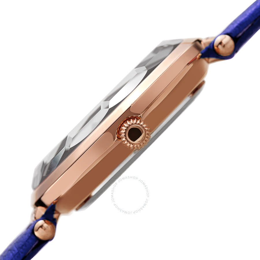 Akribos XXIV Quartz White Dial Blue Leather Ladies Watch AK1116BU - Dawson Watches #3
