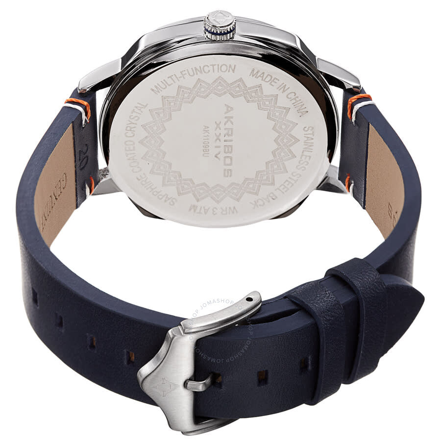 Akribos XXIV Quartz White Dial Men's Watch AK1109BU - The Watches Men & Co #3