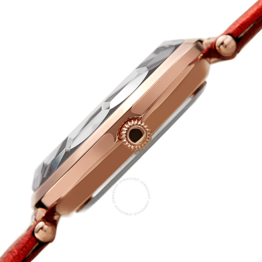 Akribos XXIV Quartz White Dial Red Leather Ladies Watch AK1116RD - Dawson Watches #3