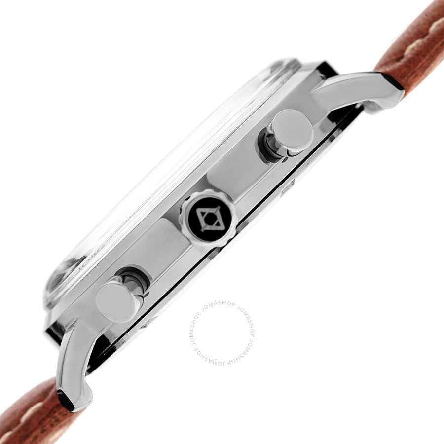 Akribos XXIV Silver Dial Dual Time Men's Watch AK1023SSBR - Dawson Watches #4