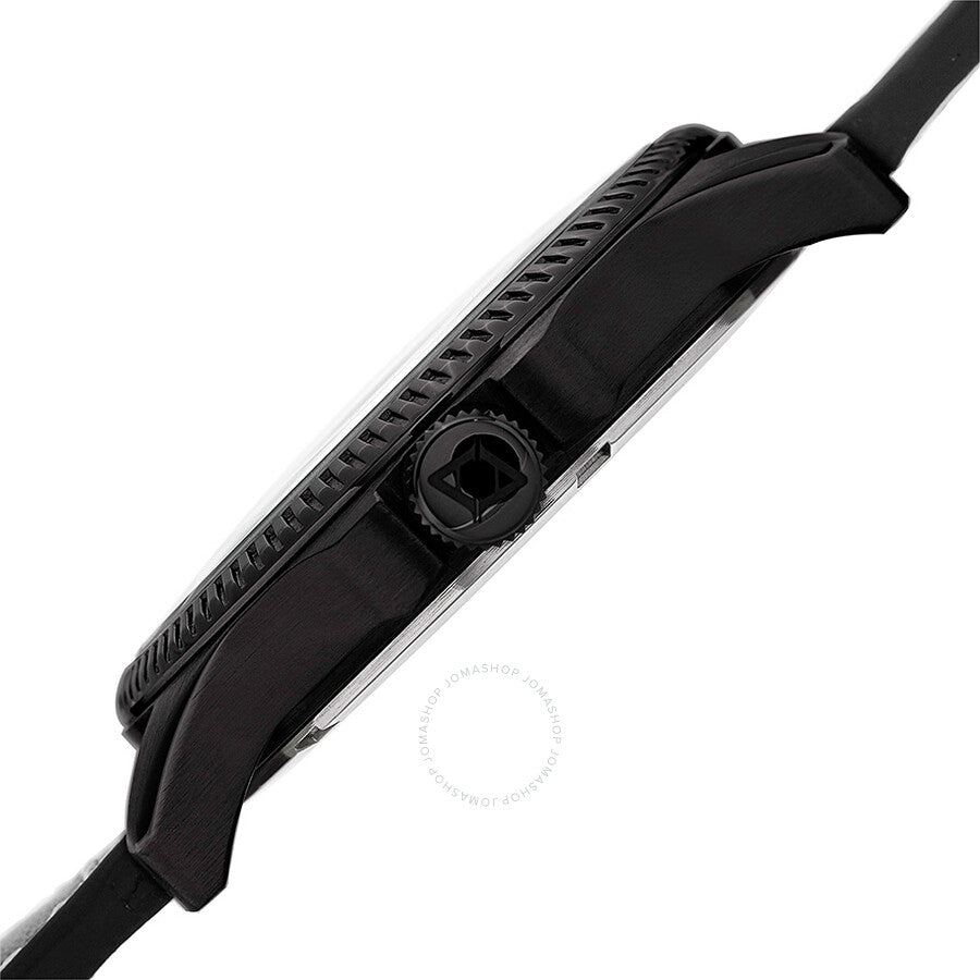 Akribos XXIV Trek Black Dial Black Leather Men's Watch AK833WT - Dawson Watches #4