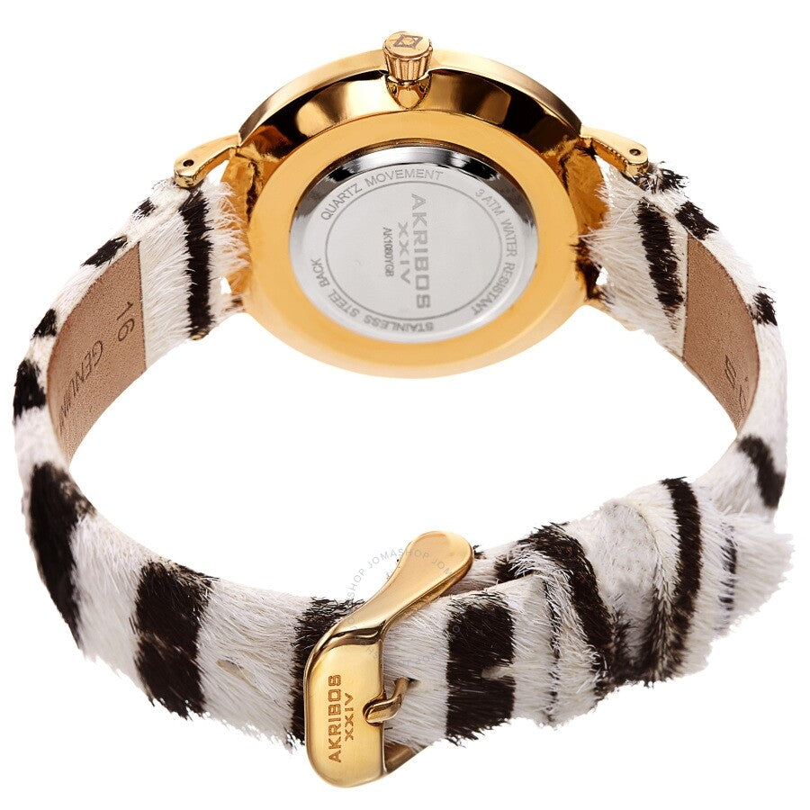 Akribos XXIV Quartz White Dial Ladies Watch AK1080YG - Dawson Watches #4