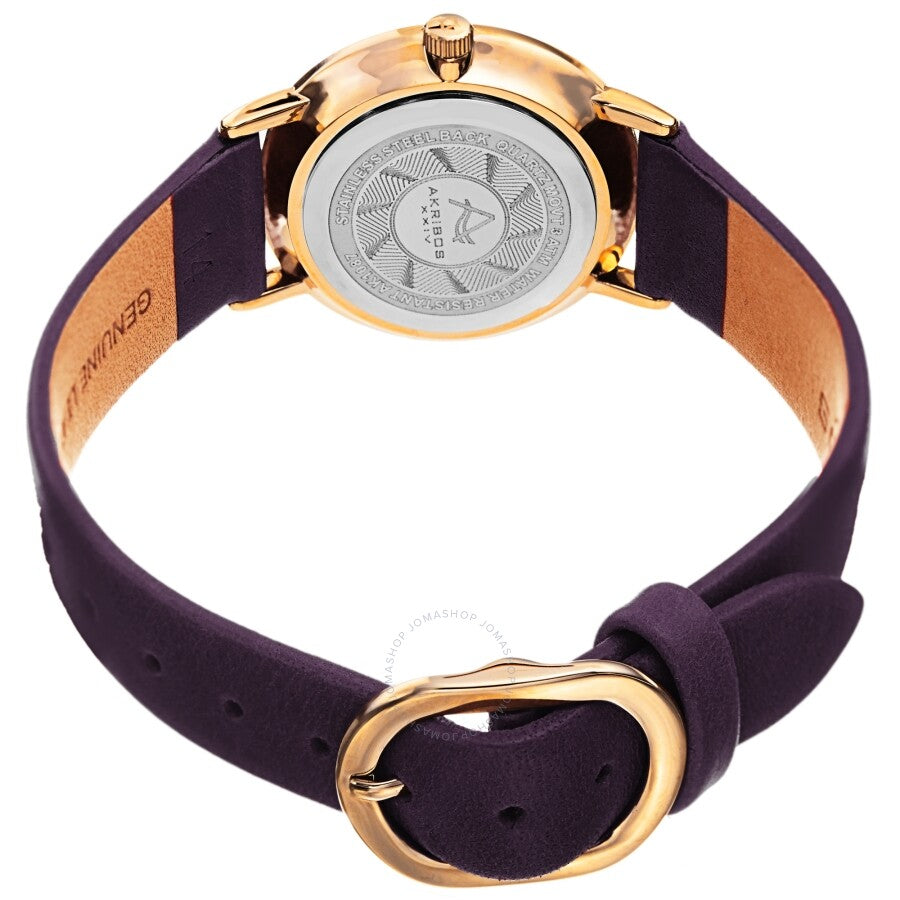 Akribos XXIV Quartz White Dial Ladies Watch AK1087PU - Dawson Watches #4