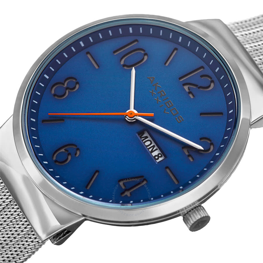 Akribos XXIV Womens Casual Quartz Blue Dial Men's Watch P50183 - Dawson Watches #2