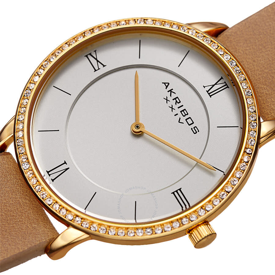 Akribos XXIV Womens Casual Quartz Silver Dial Ladies Watch P50157 - Dawson Watches #2