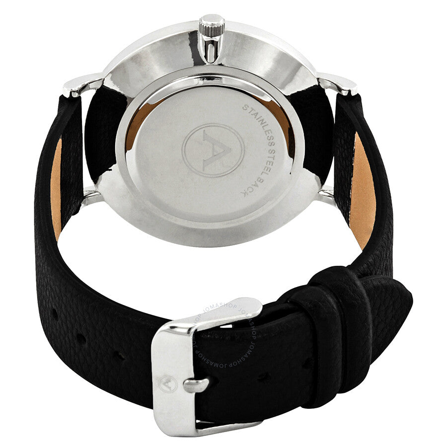 Alba by Akribos White Dial Leather Men's Watch 1033SS - Dawson Watches #3