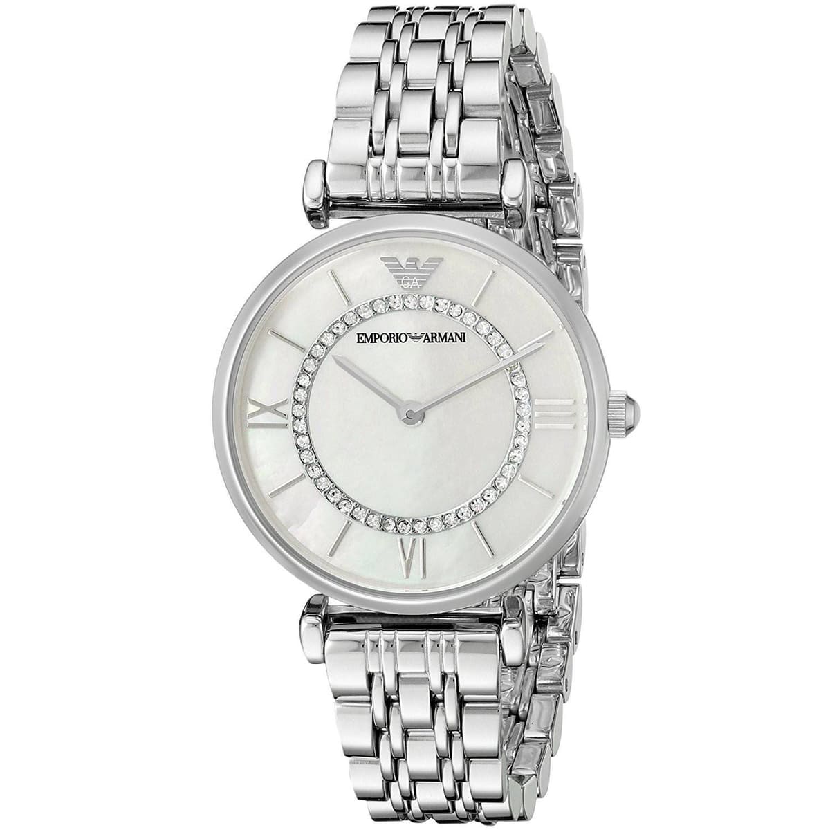 Emporio Armani Gianni T-Bar Silver Women's Watch - AR1908