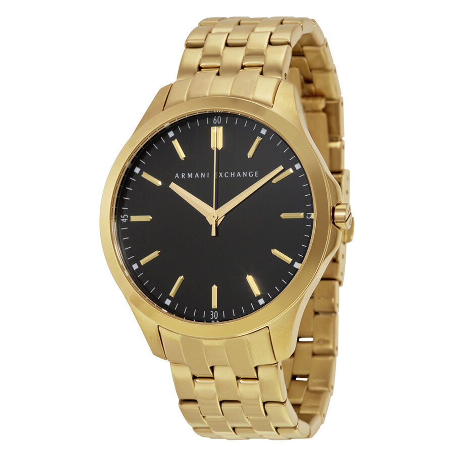 Armani Exchange Black Dial Gold-plated Men's Watch AX2145 - Dawson Watches