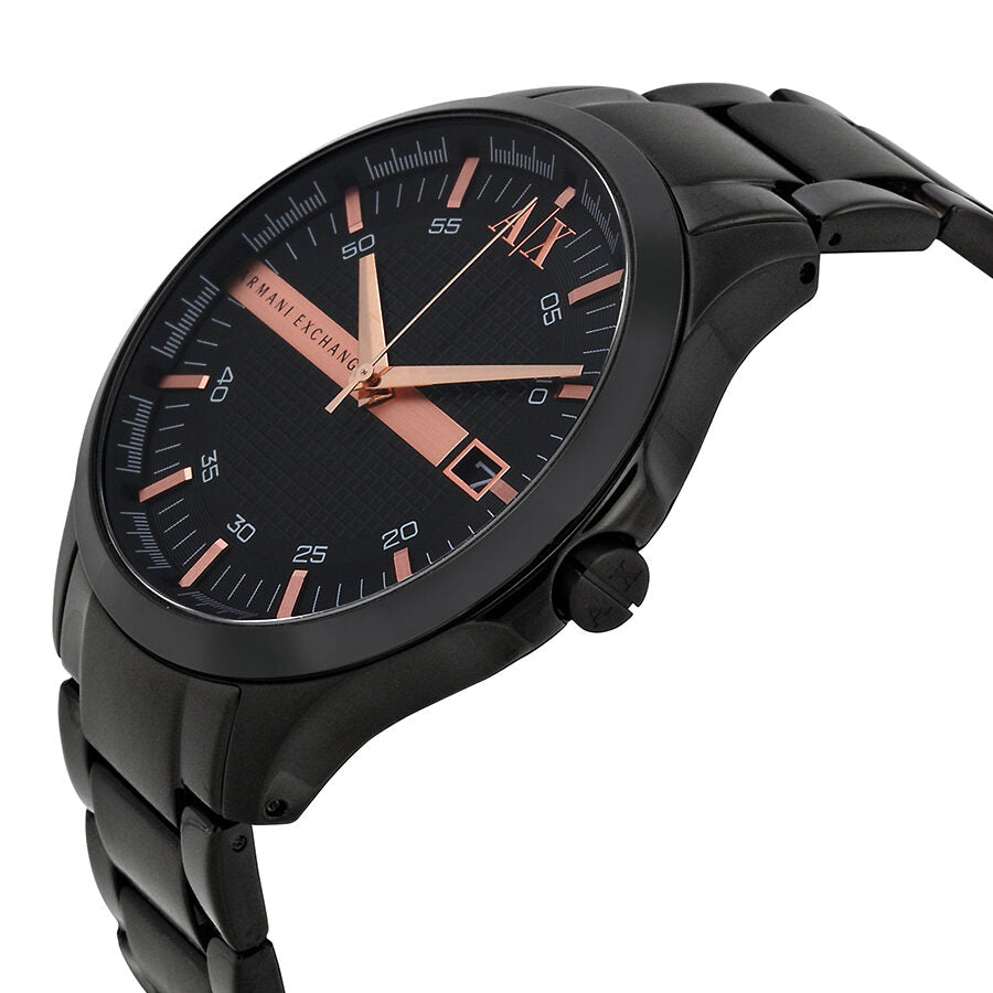 Armani Exchange Black Dial Black Ion-plated Men's Watch AX2150 - The Watches Men & CO #2