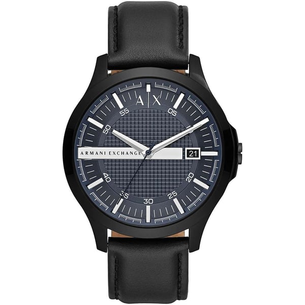 Armani Exchange Hampton All Black Blue Dial Watch - AX2411