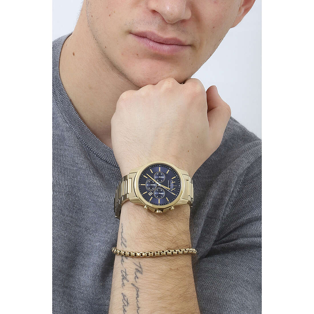 Armani Exchange Banks Chronograph Gold Men's Watch - AX7151