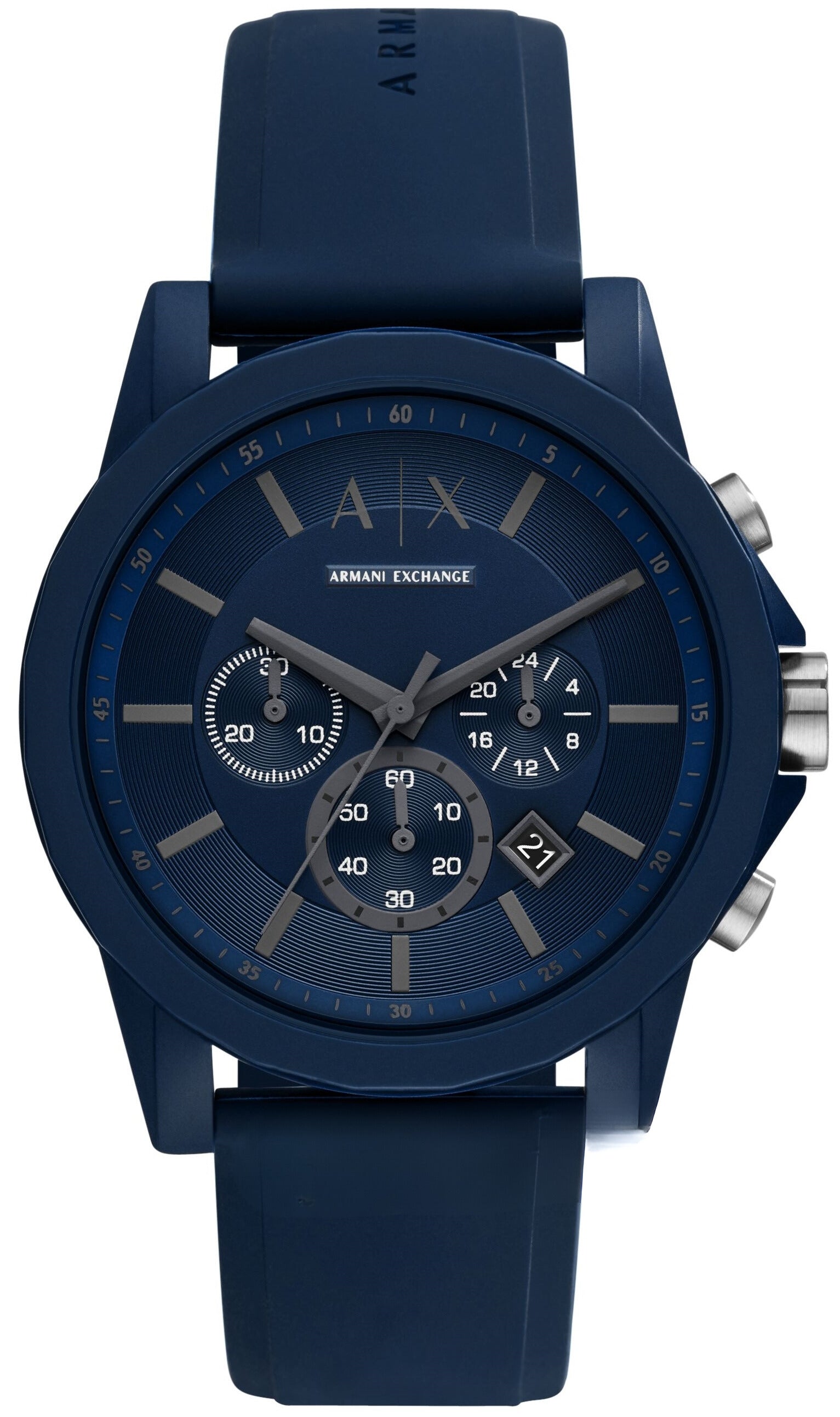 Armani Exchange Outerbanks Chronograph Quartz Blue Dial Men’s Watch AX7128 - Watch