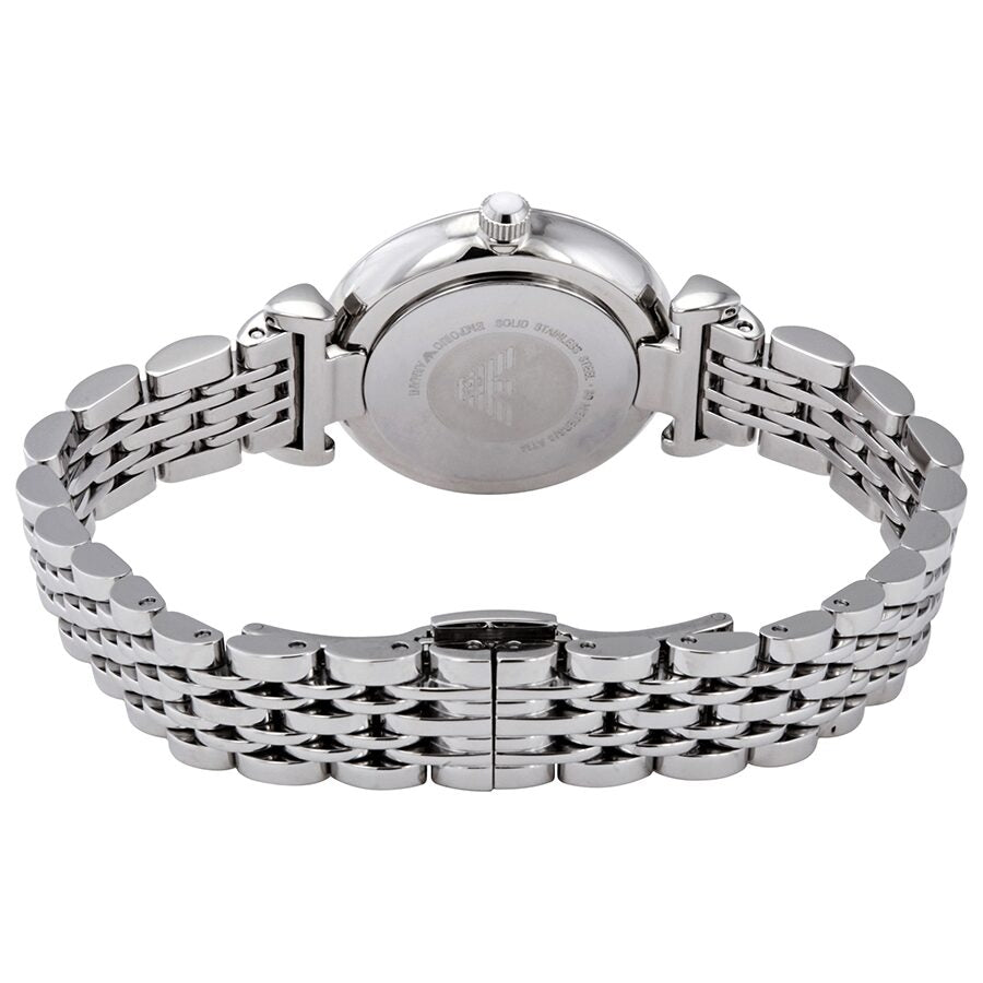 Emporio Armani Gianni T-Bar Quartz Crystal White Mother of Pearl Dial Ladies Watch #AR11204 - Dawson Watches #3