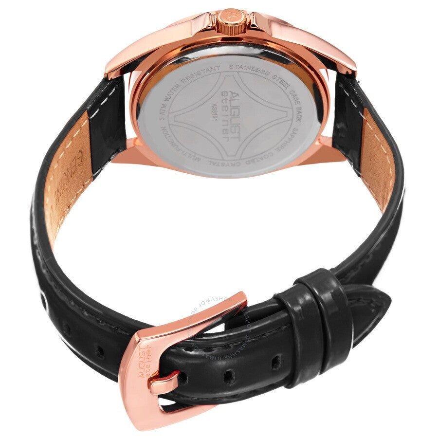 August Steiner Quartz Black Dial Ladies Watch AS8191BKR - Dawson Watches #4