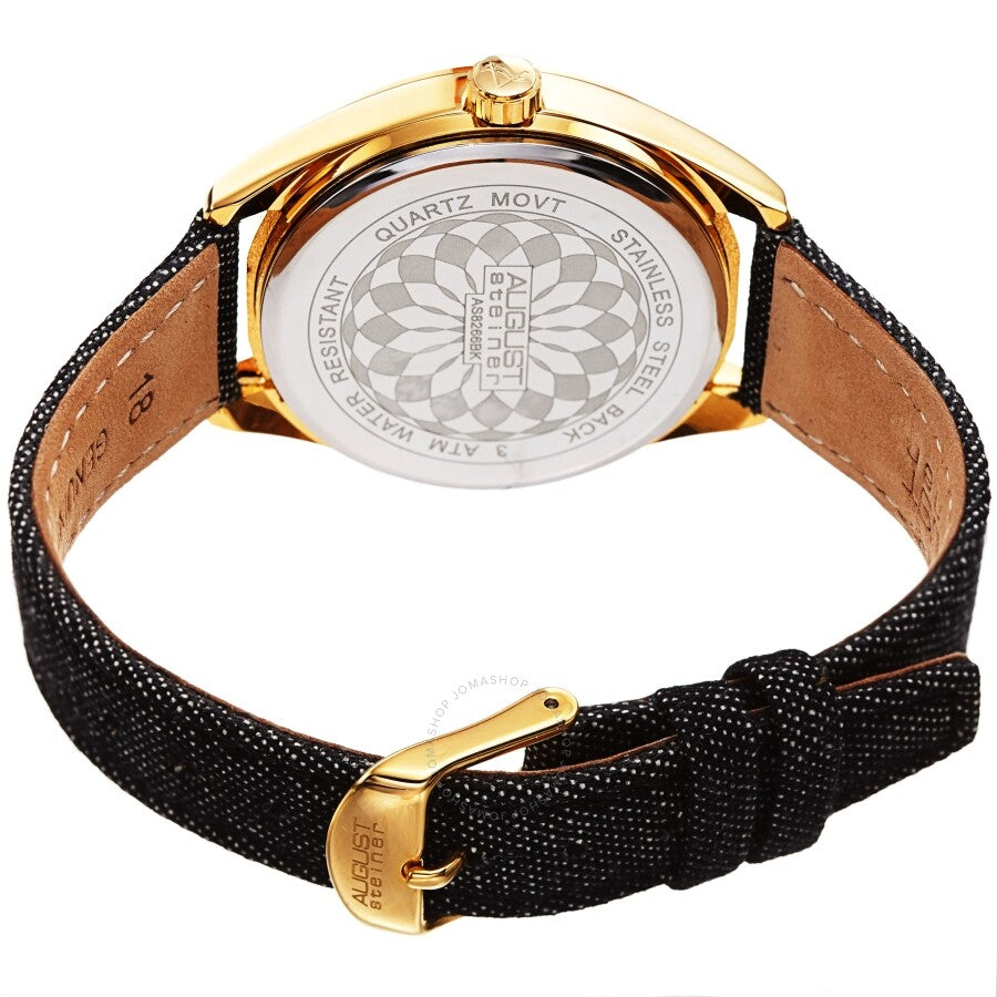 August Steiner Quartz Black Dial Ladies Watch AS8266BK - Dawson Watches #4