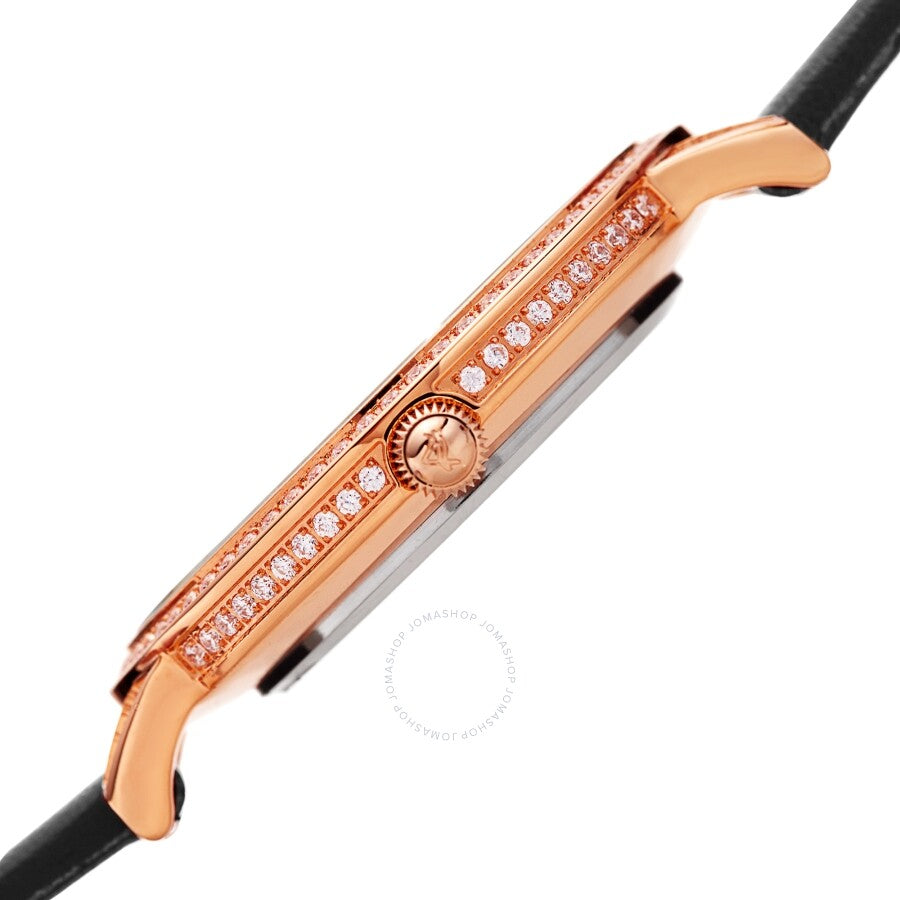August Steiner Quartz Crystal Black Dial Ladies Watch AS8274BKR - Dawson Watches #3