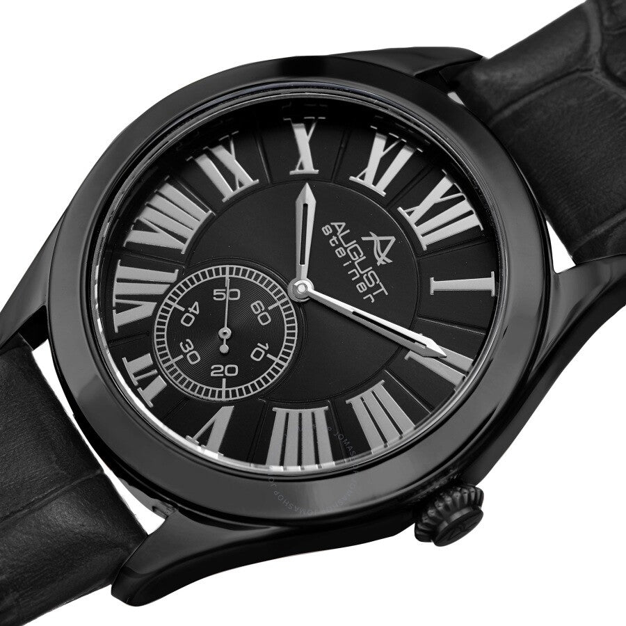 August Steiner Quartz Black Dial Men's Watch AS8203BK - Dawson Watches #2