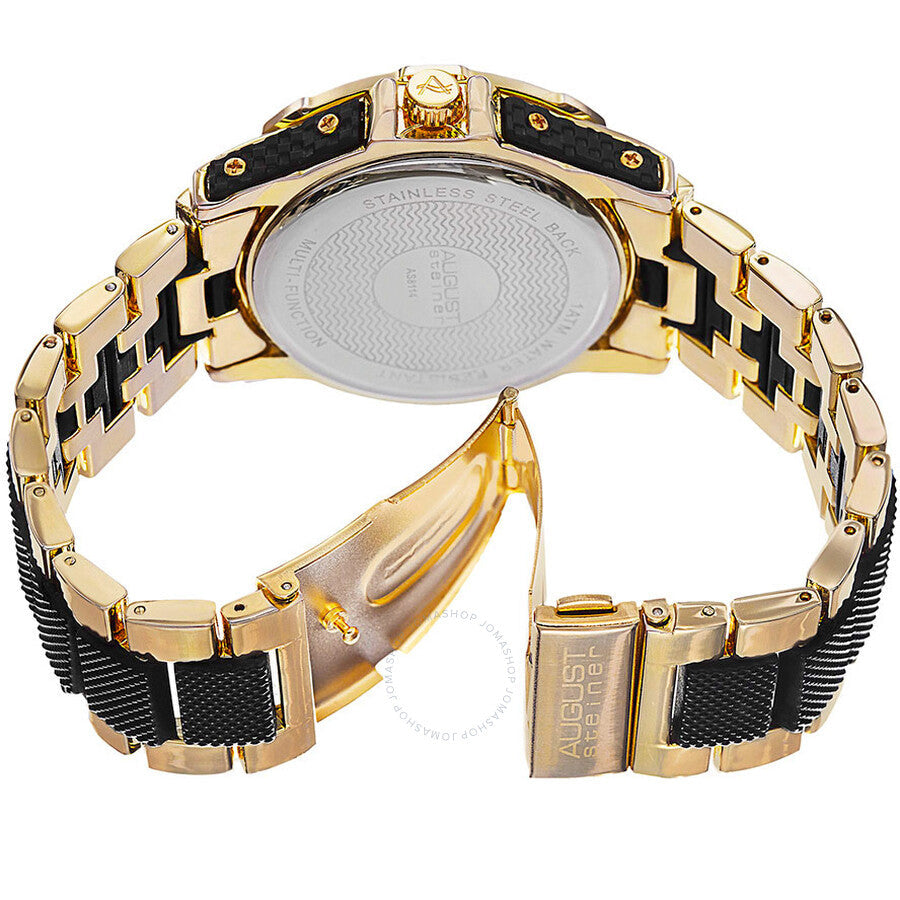 August Steiner Black Dial Men's Watch AS8114YG - Dawson Watches #3