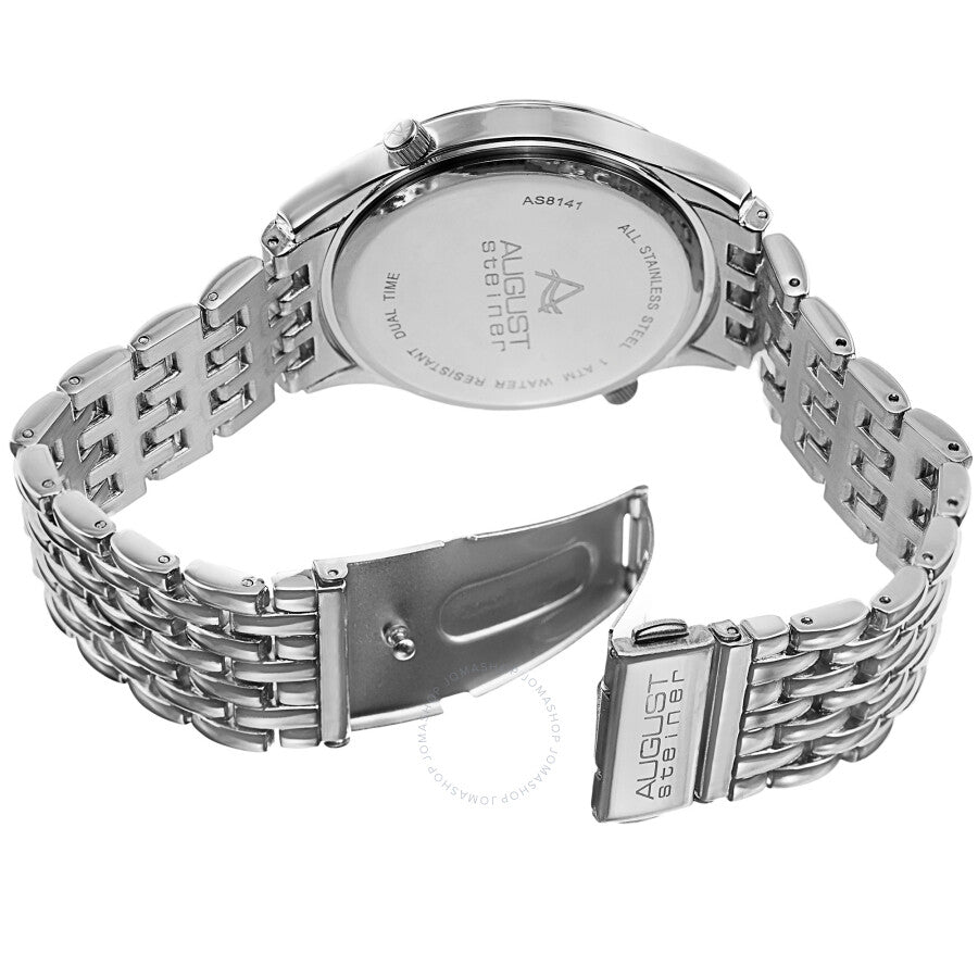 August Steiner Black Dial Men's Watch AS8141SSB - Dawson Watches #4