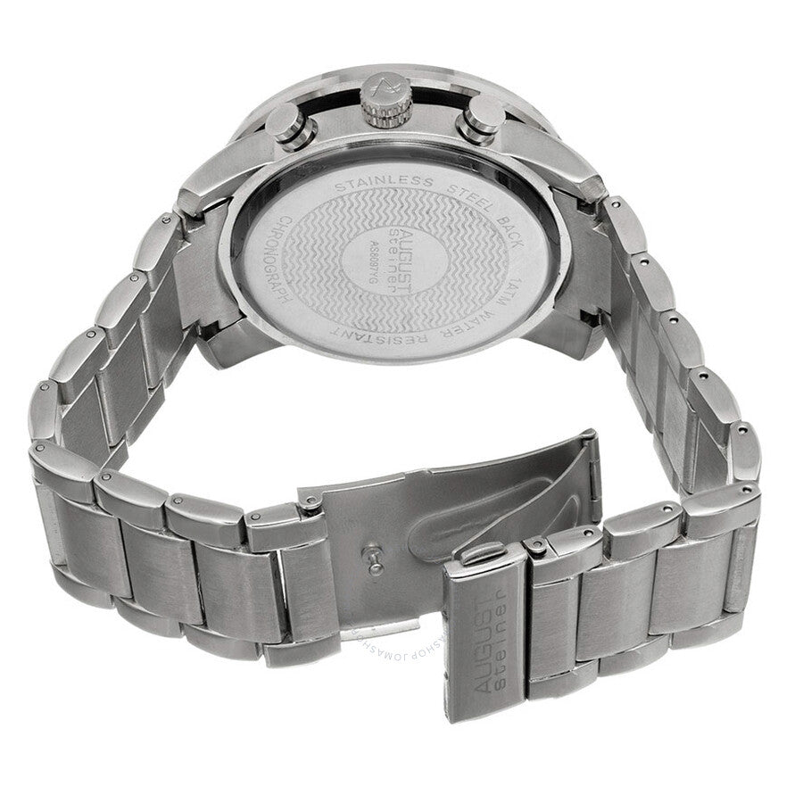 August Steiner Black Dial Base Metal Men's Watch AS8097SSB - Dawson Watches #3