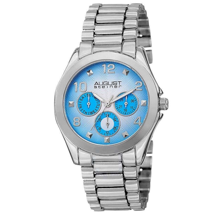 August Steiner Quartz Blue Dial Ladies Watch AS8150SS - Dawson Watches
