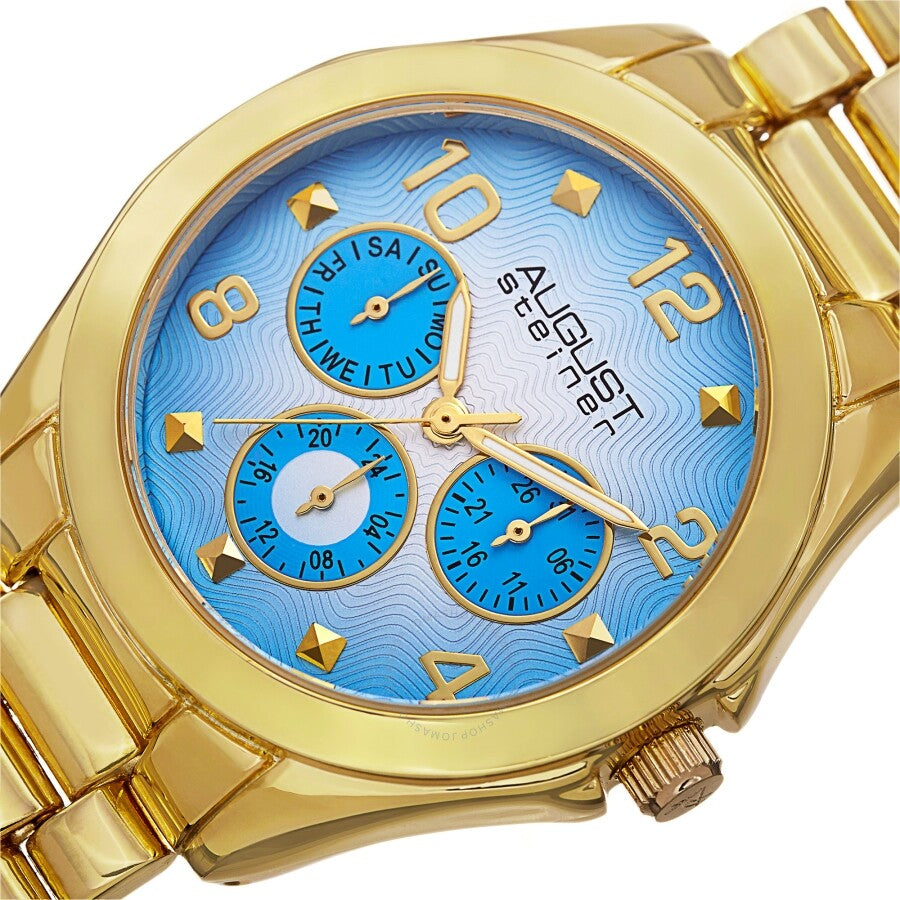 August Steiner Quartz Blue Dial Ladies Watch AS8150YG - Dawson Watches #2