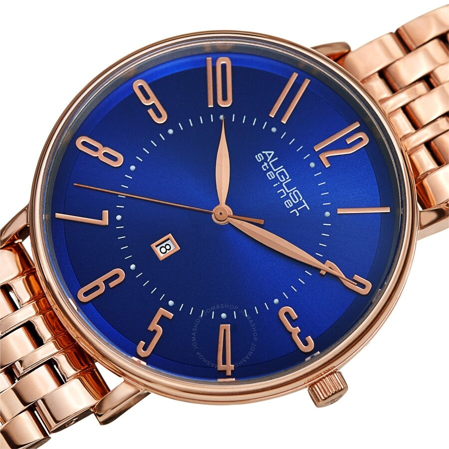 August Steiner Quartz Blue Dial Men's Watch AS8257RGBU - Dawson Watches #2