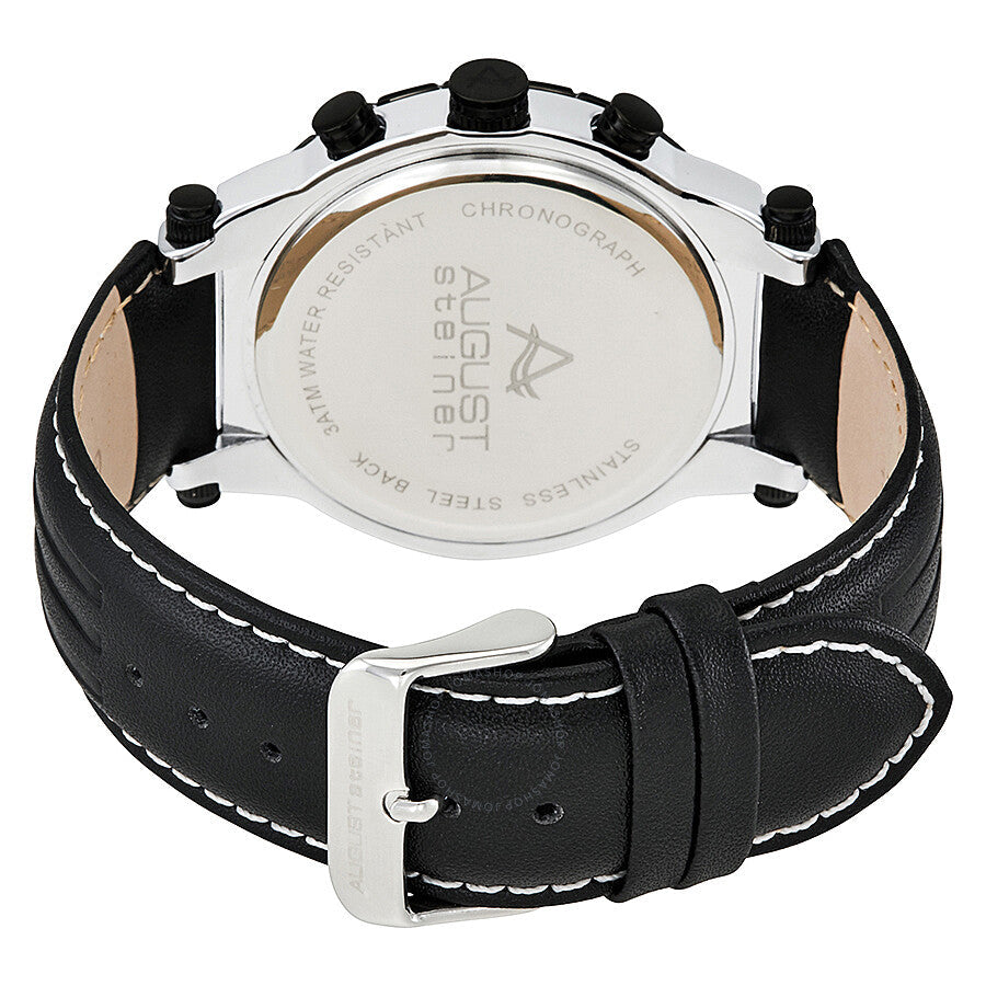 August Steiner Chronograph Silver Dial Men's Watch AS8085SS - Dawson Watches #3