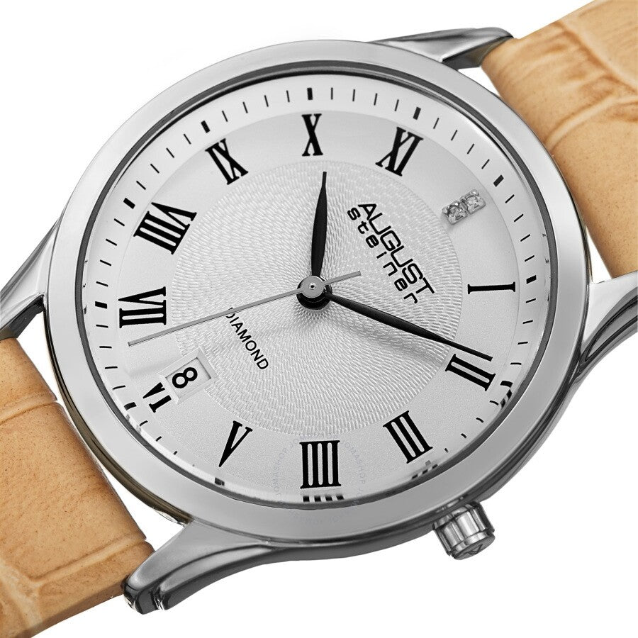 August Steiner Quartz Diamond Silver Dial Ladies Watch AS8208BG - Dawson Watches #2