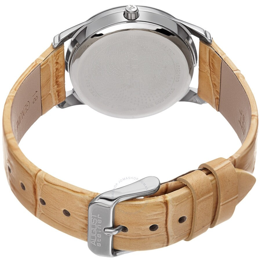 August Steiner Quartz Diamond Silver Dial Ladies Watch AS8208BG - Dawson Watches #4