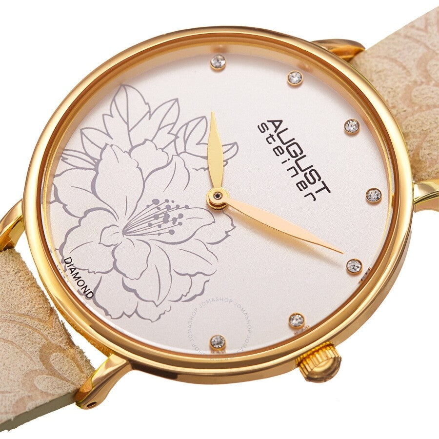 August Steiner Diamond Silver Dial Ladies Watch AS8242CM - Dawson Watches #2