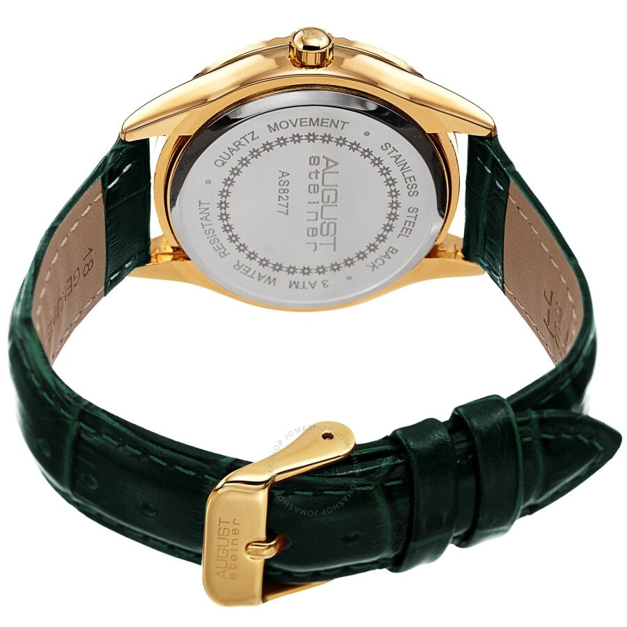 August Steiner Quartz Diamond Silver Dial Ladies Watch AS8277GN - Dawson Watches #4
