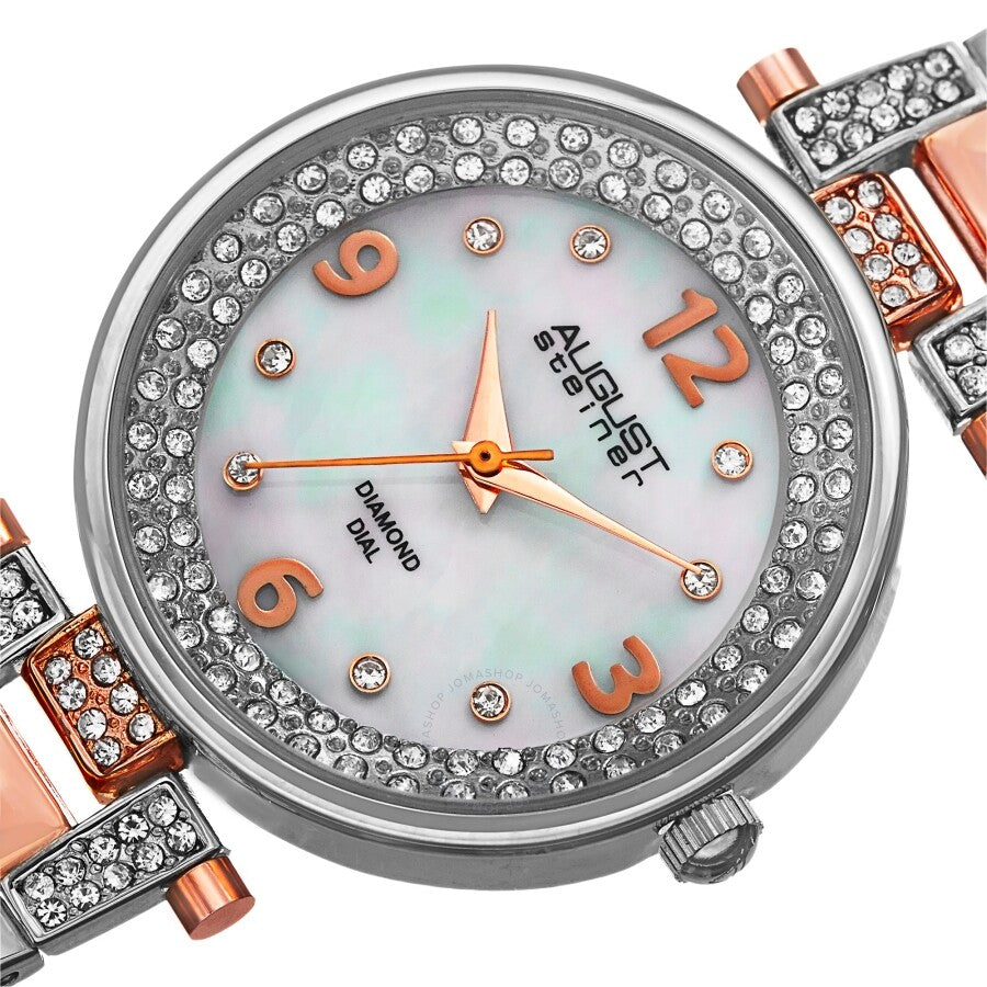 August Steiner Quartz Diamond White Dial Ladies Watch AS8137TTR - Dawson Watches #2