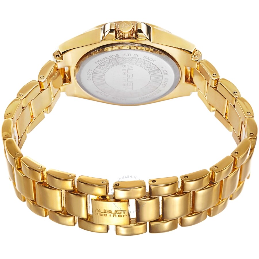 August Steiner Quartz Gold Dial Ladies Watch AS8149YG - Dawson Watches #4