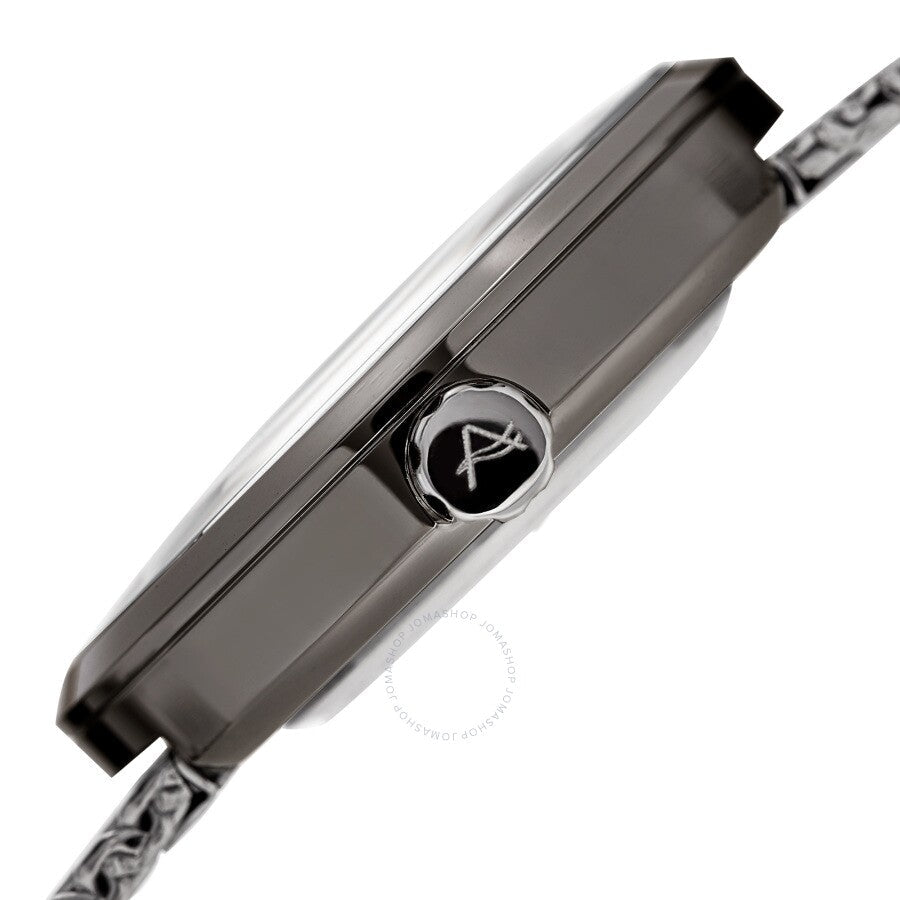 August Steiner Quartz Grey Dial Silver-tone Mesh Men's Watch AS8204SSGN - Dawson Watches #3