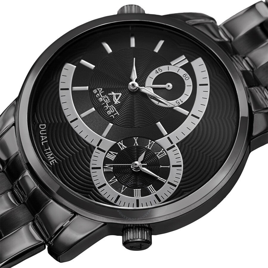 August Steiner Quartz Grey Dial Black-plated Men's Watch AS8210BK - Dawson Watches #2