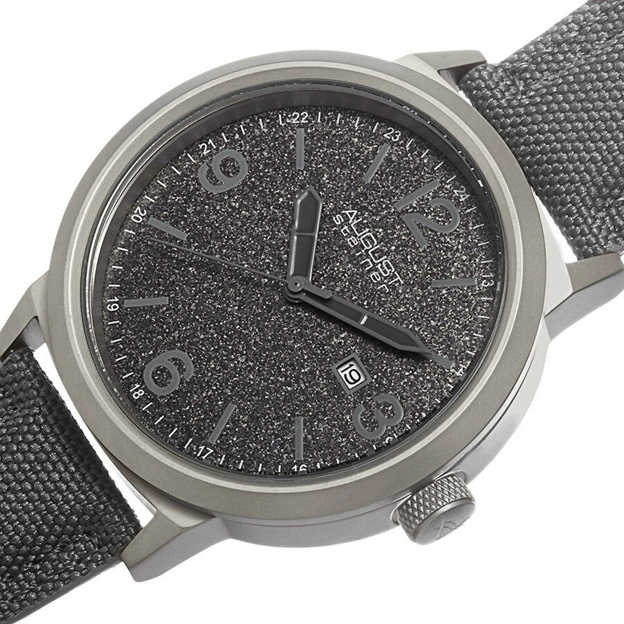 August Steiner Grey Dial Grey Canvas Men's Watch AS8088GY - Dawson Watches #2