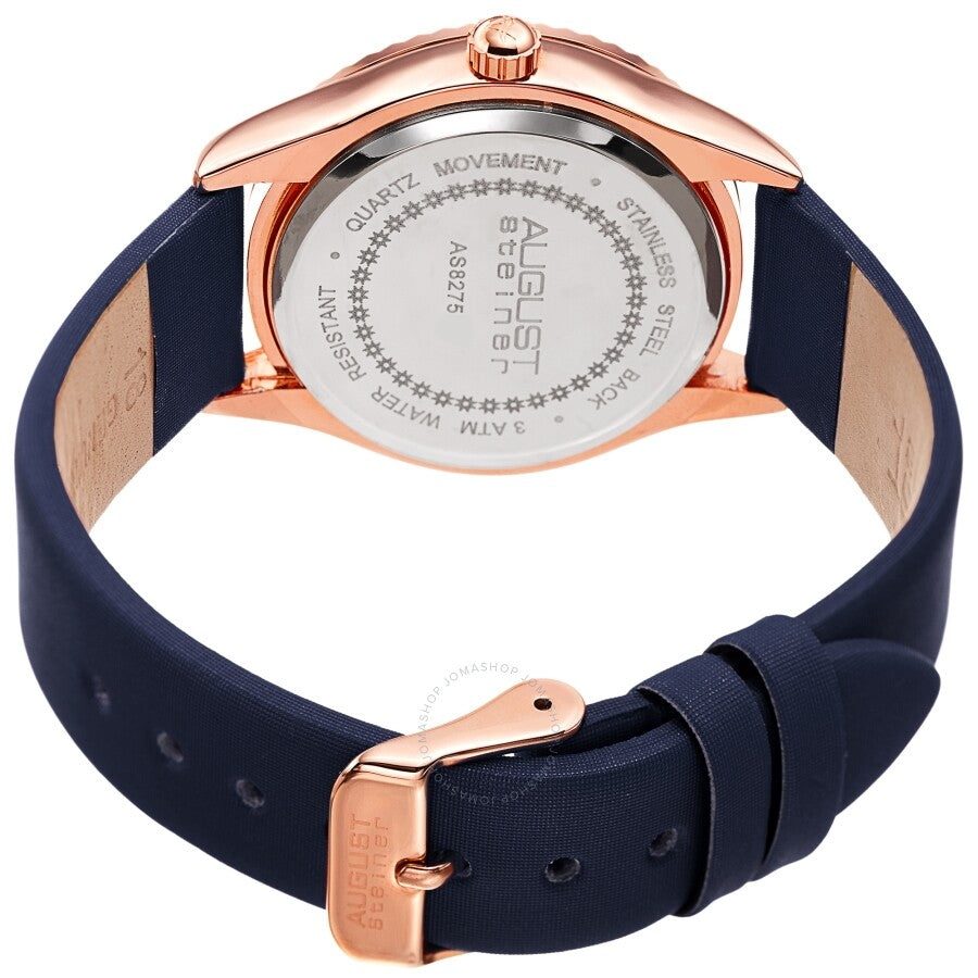 August Steiner Blue and Rose Gold Dial Ladies Watch AS8275BU - Dawson Watches #4