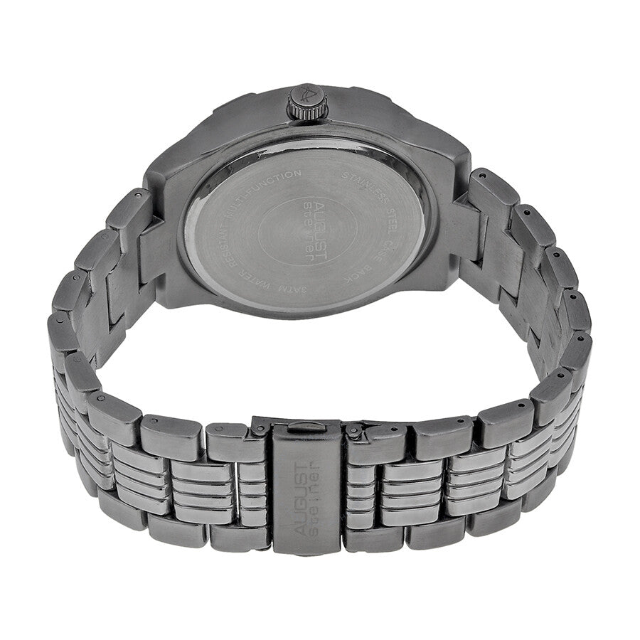 August Steiner Multi-Function Black Metal Men's Watch AS8058BK - Dawson Watches #3