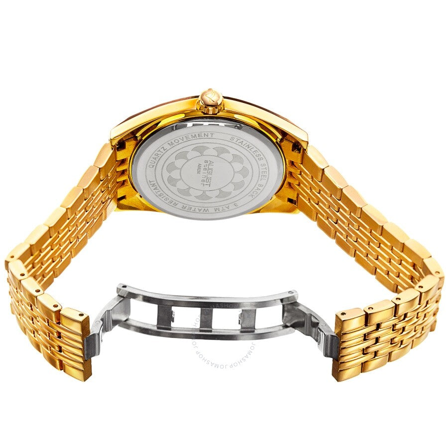 August Steiner Quartz Orange Dial Ladies Watch AS8235YGOR - Dawson Watches #4