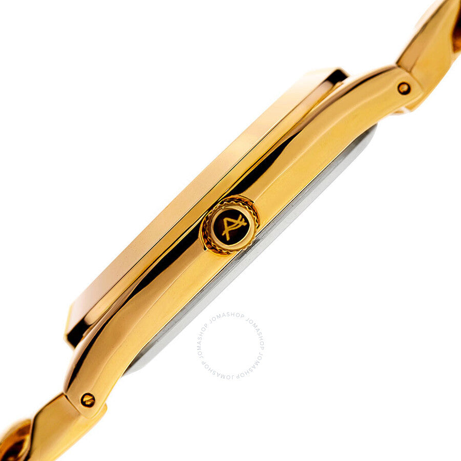 August Steiner Pink Dial Ladies Gold Tone Watch AS8222YGPK - Dawson Watches #4