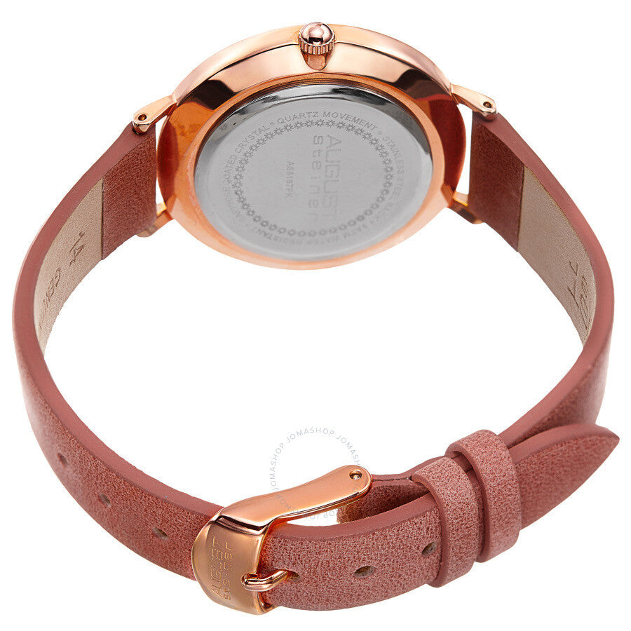 August Steiner Quartz Black Dial Ladies Watch AS8187PK - Dawson Watches #4