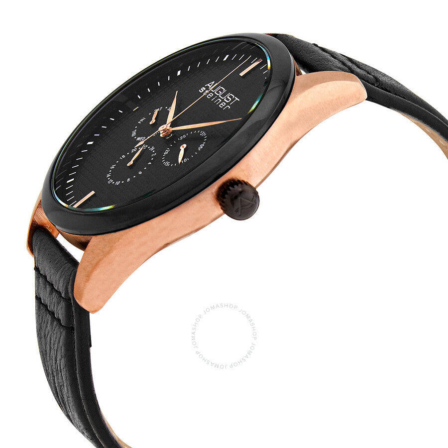 August Steiner Quartz Black Dial Men's Watch AS8243RGBK - Dawson Watches #2