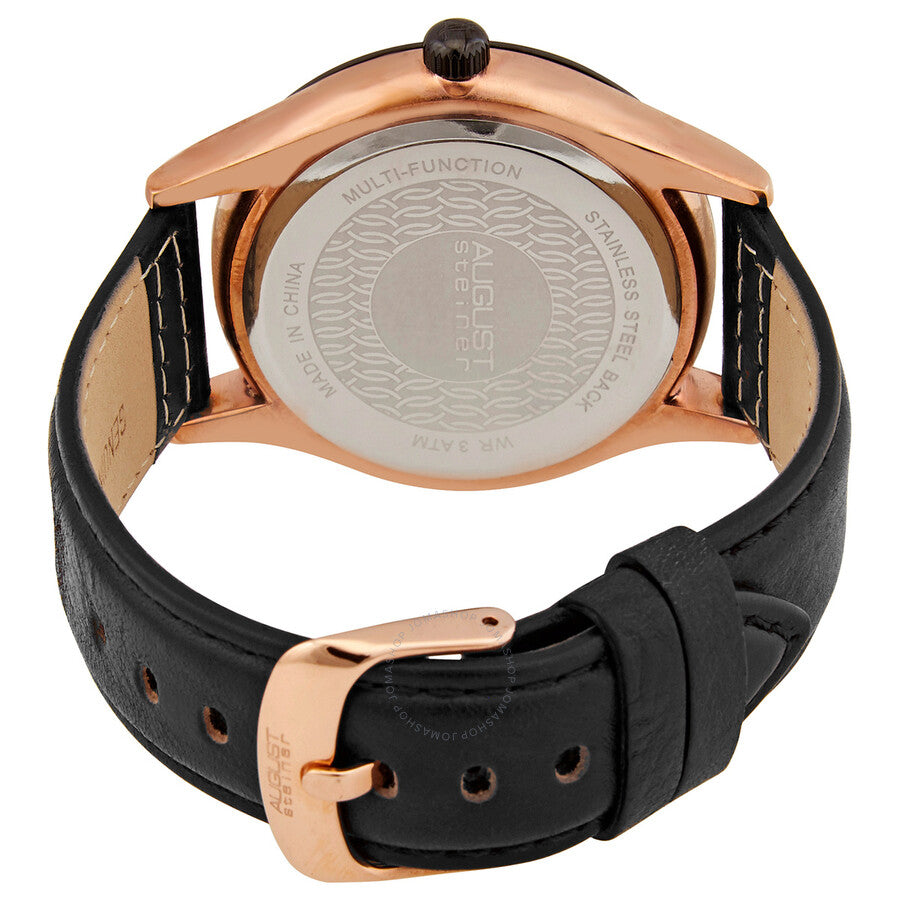 August Steiner Quartz Black Dial Men's Watch AS8243RGBK - Dawson Watches #3