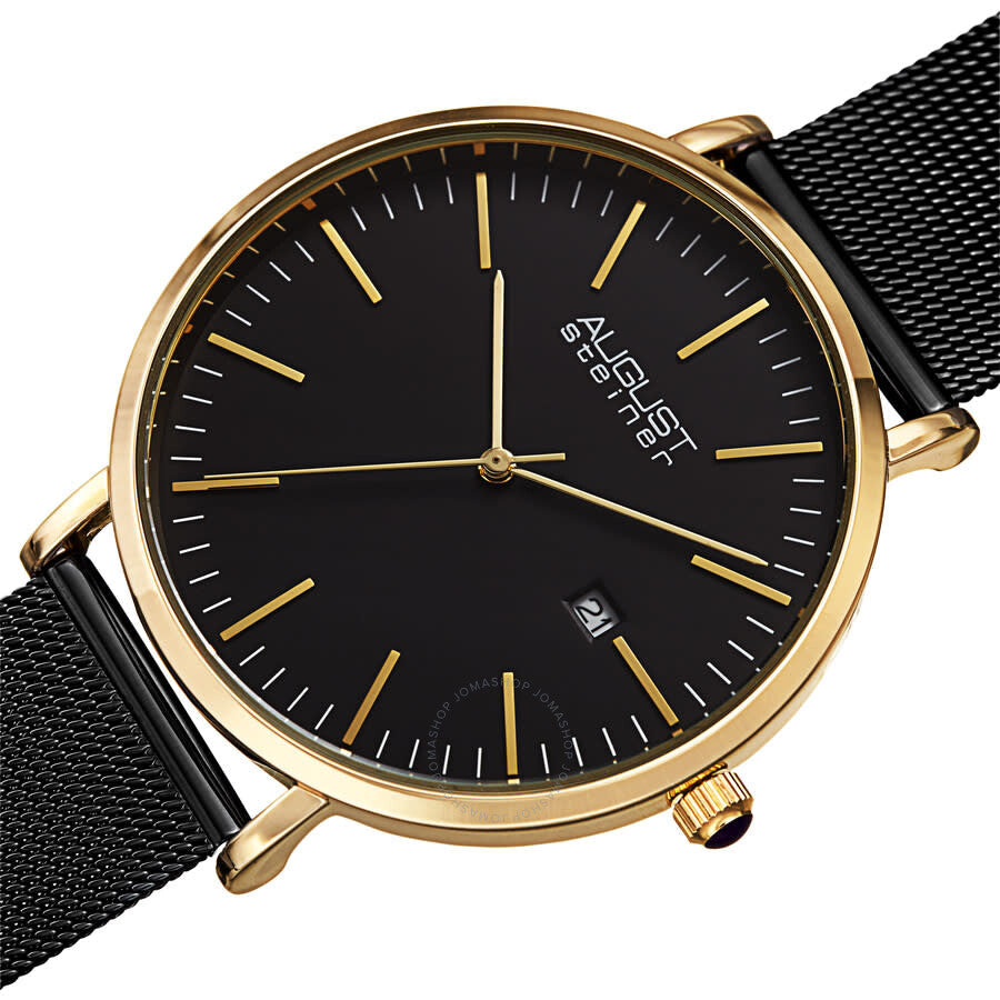 August Steiner Quartz Black Dial Men's Watch AS8283BKG - Dawson Watches #2